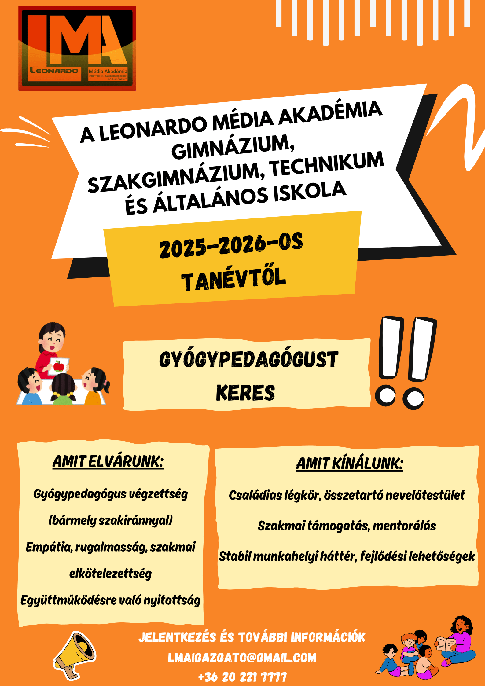 Aktuális állás: Gyógypedagógus